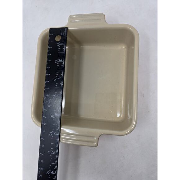 Le Creuset Flame Orange 6" Square Baking Dish Casserole Ombre - Picture 11 of 12